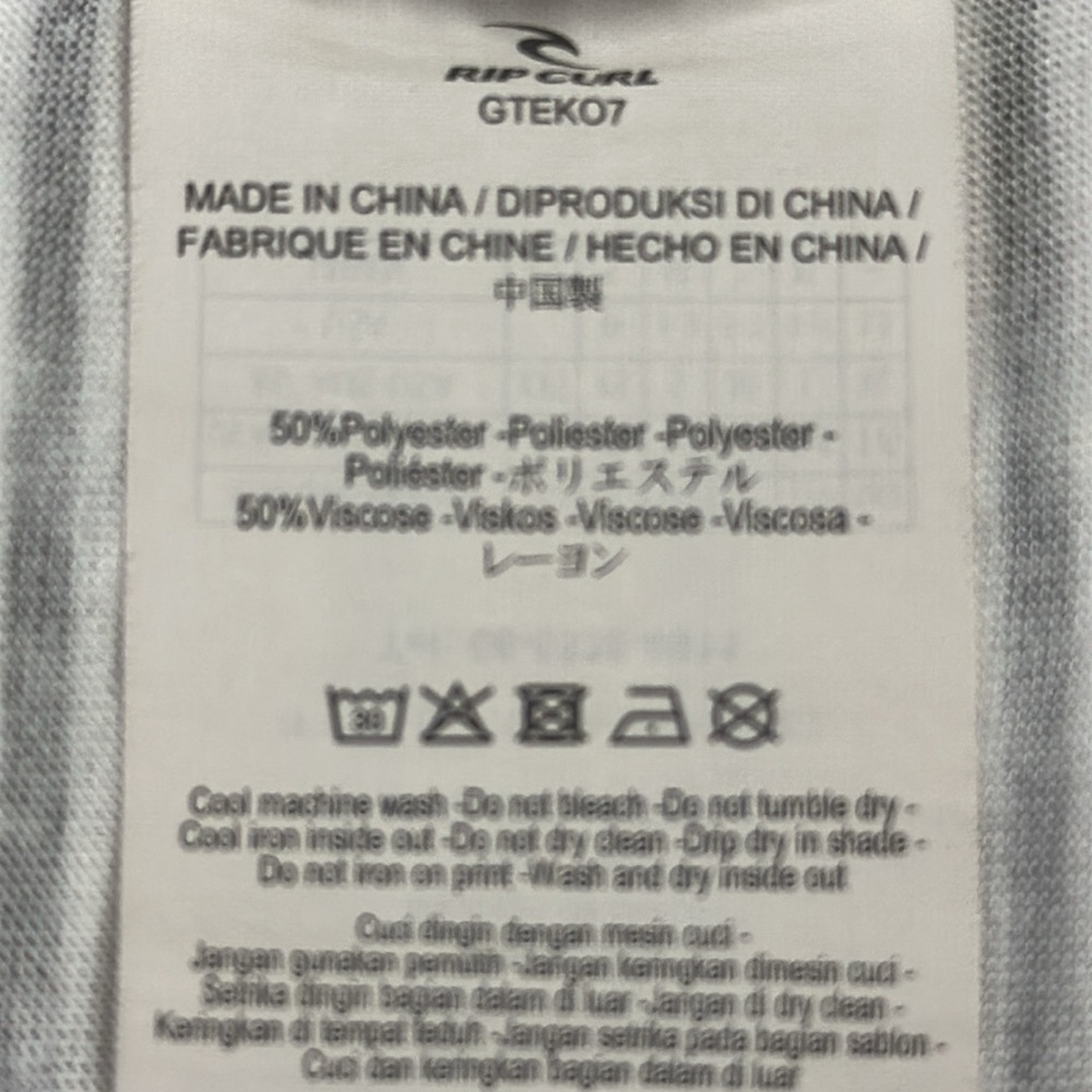 Rip Curl White and Black Striped Tank Top with Tropical Pocket Womens Small - Picture 10 of 10